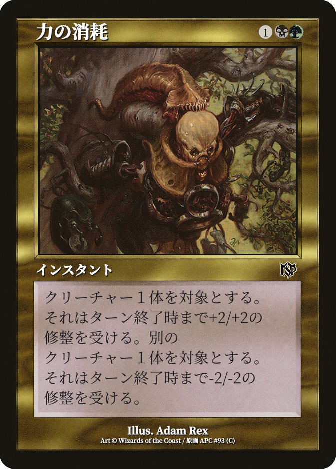 力の消耗