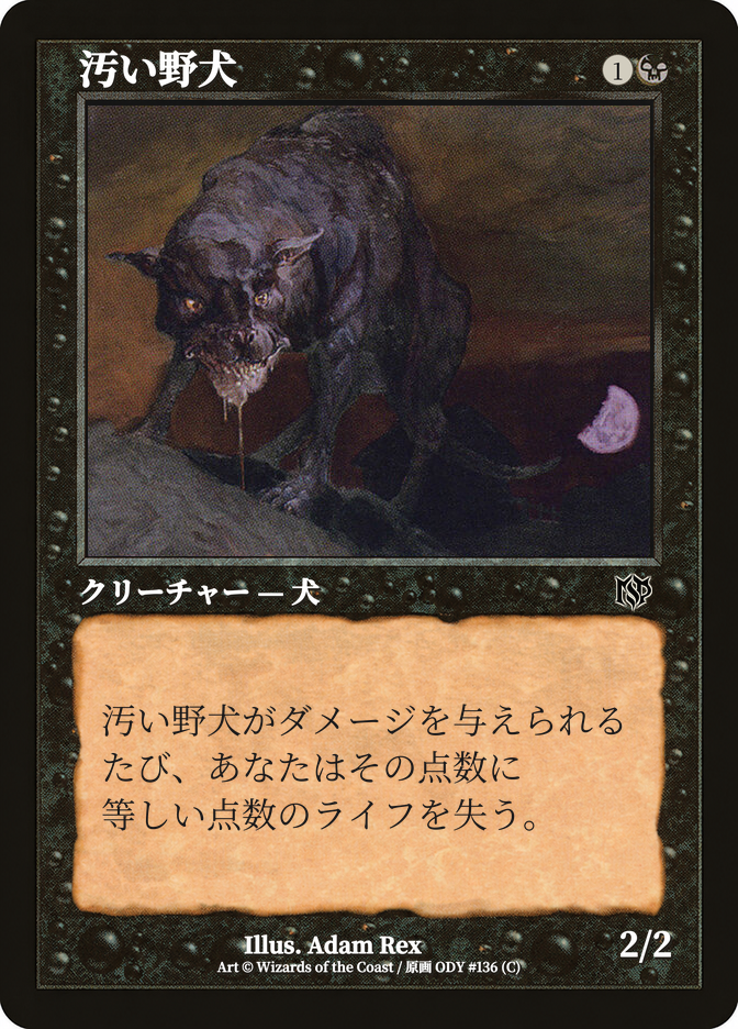 汚い野犬