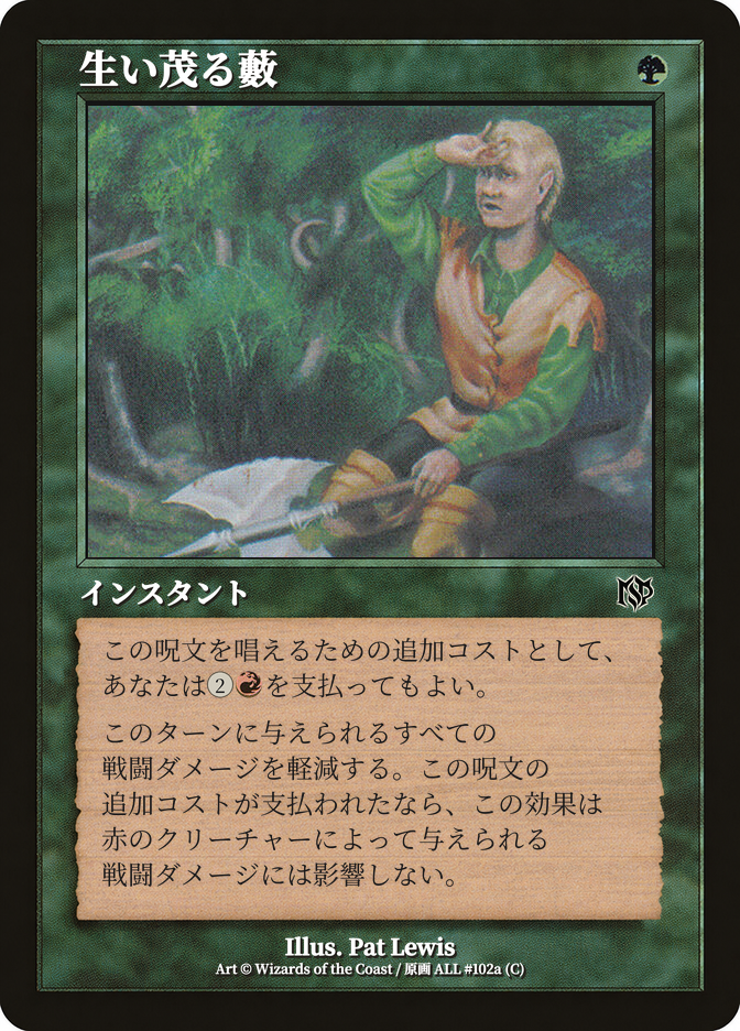 生い茂る藪